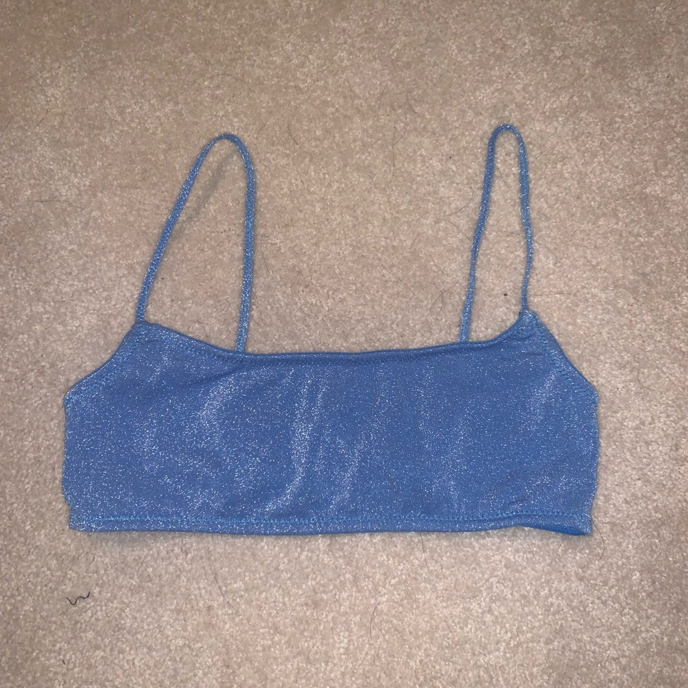 Mica Blue Triangl Bikini Set